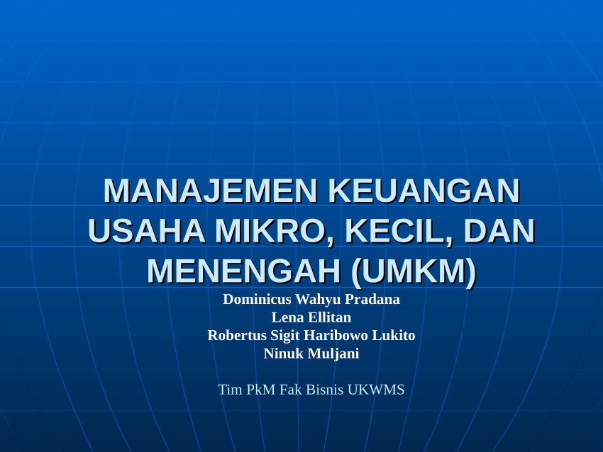 Manajemen Keuangan Bisnis UMKM